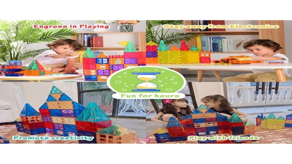 اللعبة المغناطيسية لتنمية مهارات الإبداع والذكاء لدى الأطفال.